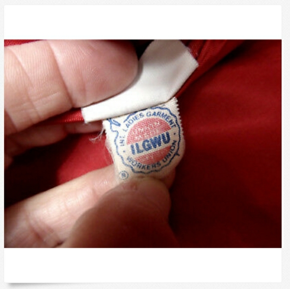 ILGWU Vintage BRAEFAIR Wool Peacoat 5/6 Red UNION MADE Vintage Jacket - Picture 8 of 8